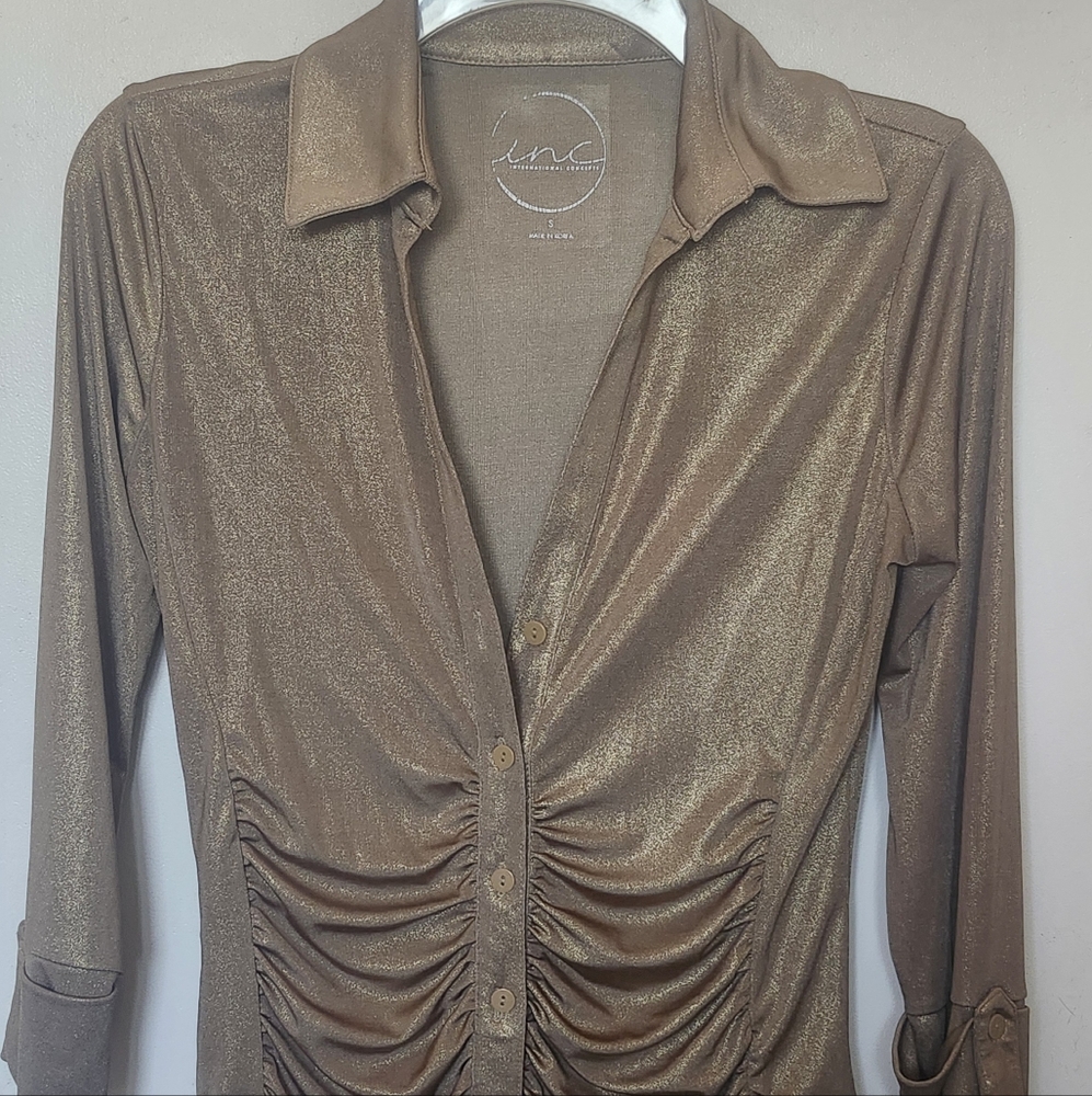 ⚱️INC GOLD SHIMMER BLOUSE⚱️